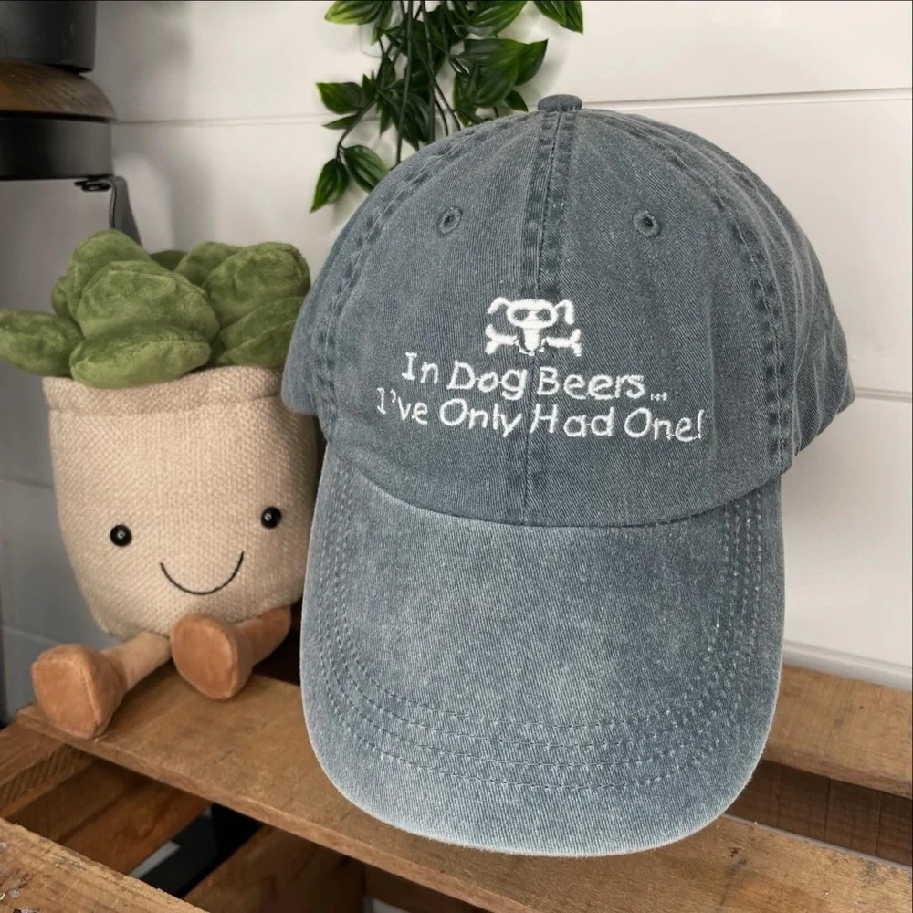 Vintage Style Anvil Hilton Head Island “In Dog Beers I’ve Only Had One” Dad Cap